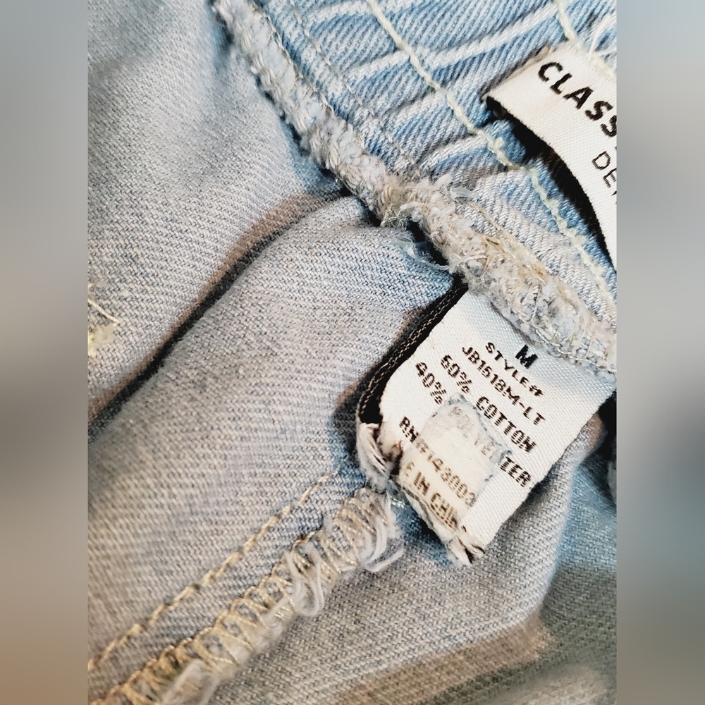 Classic Concepts Denim Pull On High Waisted Women's Paper Bag Jean Shorts Sz MD - Picture 3 of 5